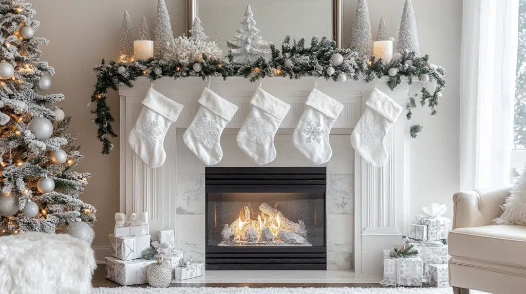christmas fireplace decor