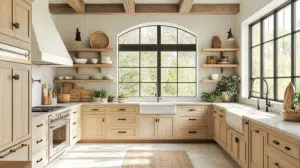 neutral kitchen cabinets