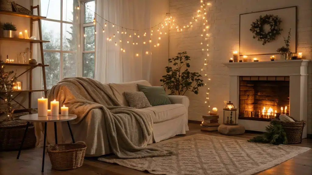 cozy lighting living room