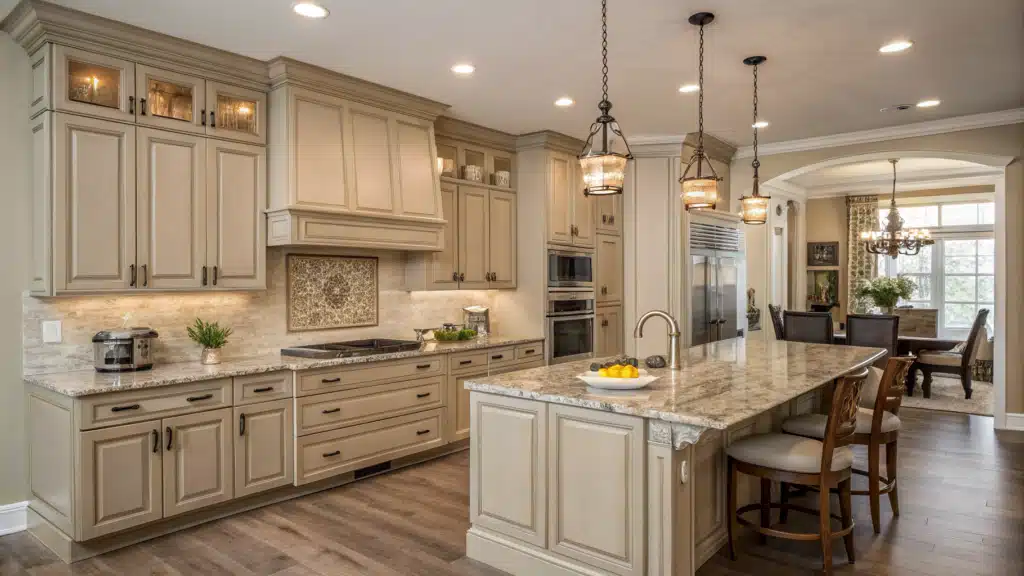 light taupe kitchen cabinets