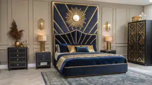 art deco bedroom